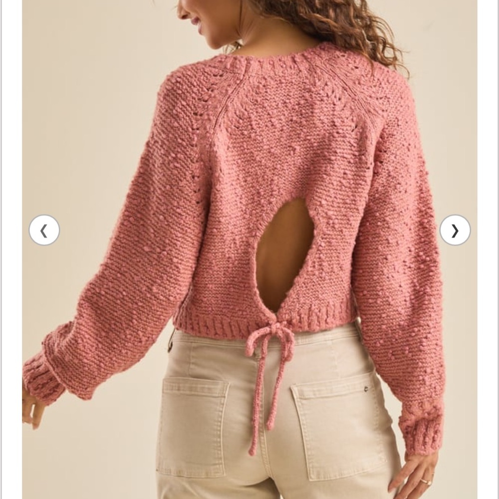 NWT ALTAR’D STATE Open Back Sweater